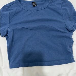 SHEIN Light Blue Casual Top